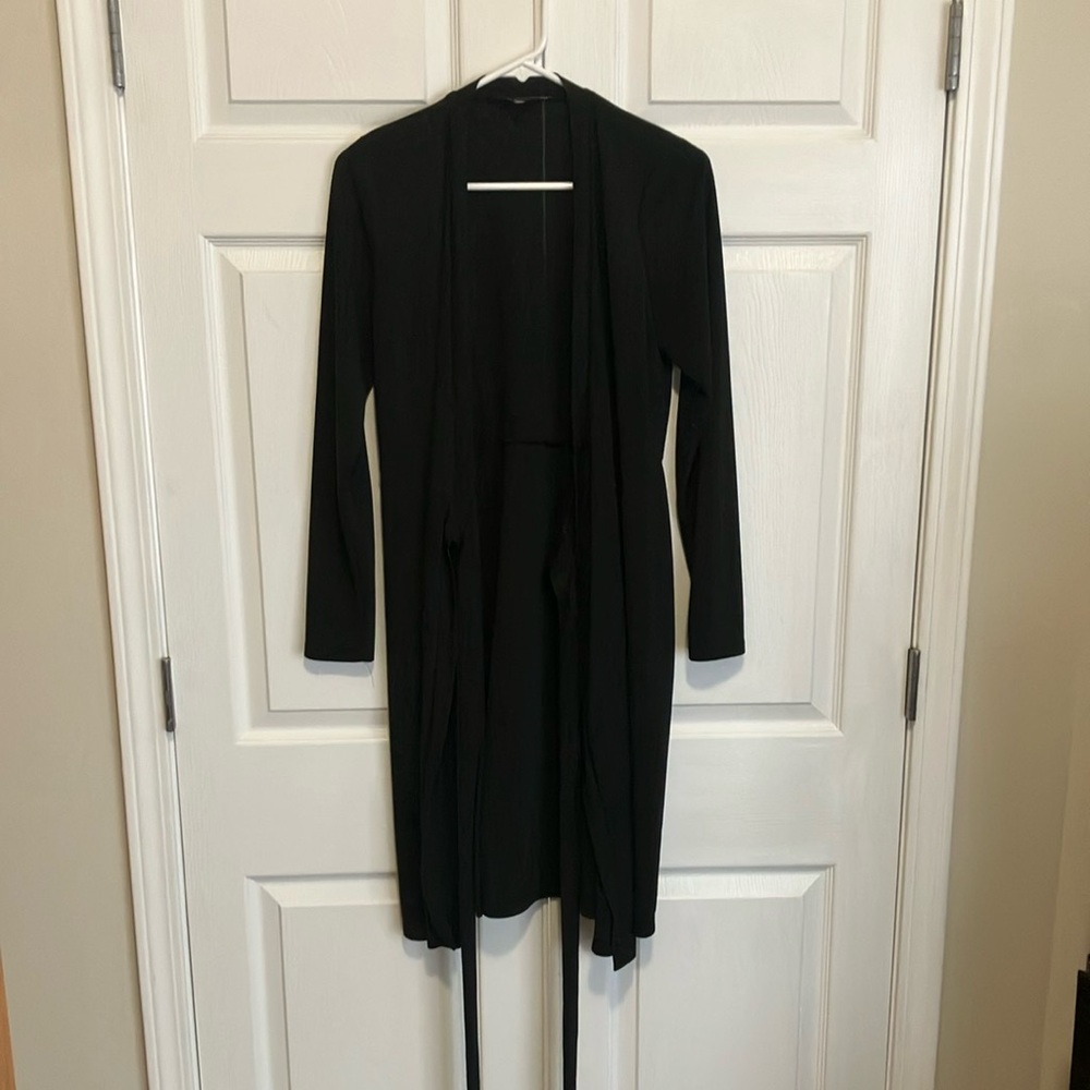 The Limited Black Long Sleeve Wrap Dress